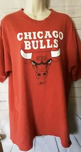 Reebok Chicago Bulls Graphic Tshirt Mens Size L Red Short Sleeve - Picture 1 of 5