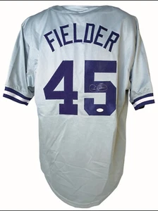 RARE Cecil Fielder autograph signed jersey MLB New York Yankees JSA COA baseball - Picture 1 of 4