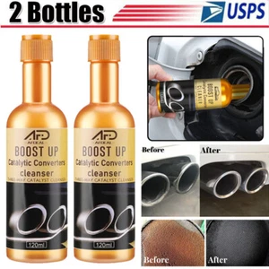 2PCS Boost Up Vehicle Engine Catalytic Converter Cleaner Cleaning Multipurpose - Picture 1 of 18
