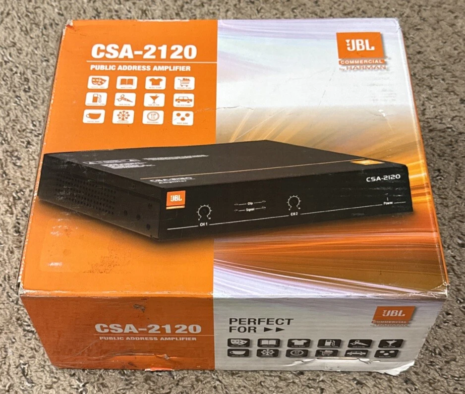 Amplificador de potencia de sonido instalado de 2 canales JBL CSA-2120 2x120W (J21) Foto 1 de 1