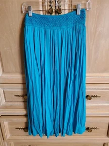 Ladies "Gypsie Blu" Teal Midi Skirt! NWT! Sz:M~ MUST See! Great Color! Flowy~ - Picture 1 of 17