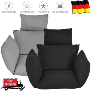 Sitzkissen Auflage Kissen für Hängesessel Sitzpolster Rückenpolster Grau/Schwarz - Bild 1 von 14