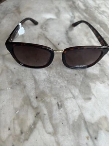 Guess Women's Square Sunglasses GF0327S 52F Tortoise 57mm Brown Gradient Lens - Picture 1 of 12