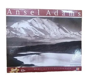 Ansel Adams Mt McKinley L7896 Mattel 500 piece puzzle Black & White 14x18” - Picture 1 of 2