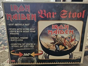 IRON MAIDEN Barstool SEALED by Bravado Late 90'S Early 2000'S - Picture 1 of 7
