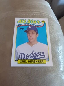 1989 Topps  #394  Orel Hershiser 1988 NL All Star Pitcher L.A. Dodgers FREE ship - Picture 1 of 2