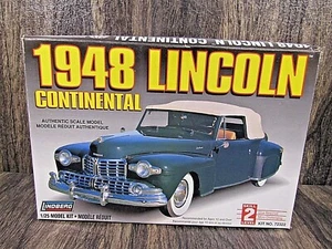2000 Lindberg 1948 Lincoln Continental Model Kit #72322 1:25 Skill 2 Level - Picture 1 of 8