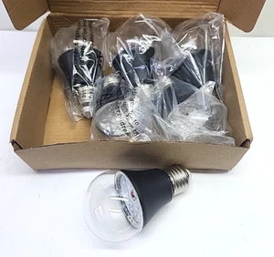 10w LED Black Light Bulbs A19 10w 110v E26 6 Pack - Picture 1 of 3
