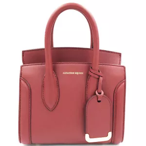 Alexander McQueen Heroine 21 Dark Red Italian Satchel Ladies Bag 47987DX50M - Picture 1 of 5