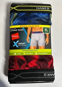 Hanes X - Temp Performance Cool Tagless Boxer 1 Pack 2 Briefs XL 40"-42" - Picture 1 of 2