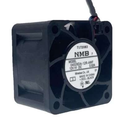 40mm High Speed Case Fan,NMB 04028DA-12R-AWF 40X40X28mm Dual Ball Bearing Cooler - Image 1 of 4
