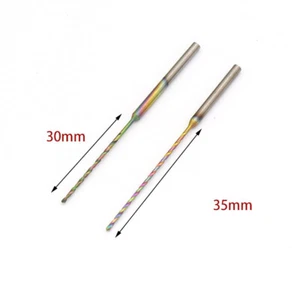 HSS 0.8-2.2mm Quenching Twist Drill Bits Extra Long 2.35mm Shank for Wood Craft - Picture 1 of 4