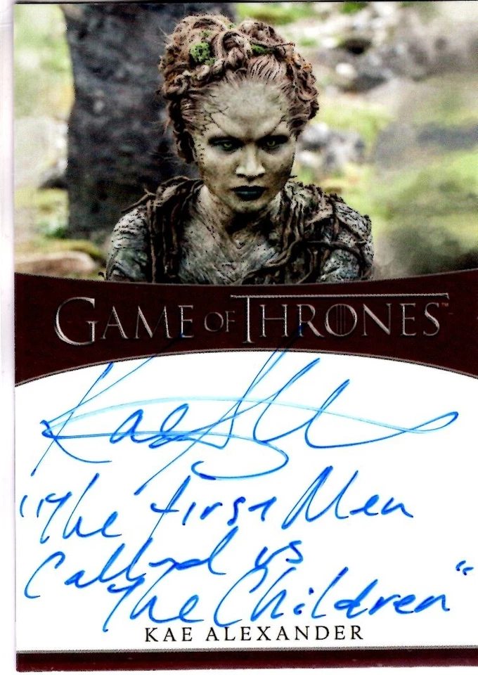 2021 Game of Thrones Iron Anniversary Auto KAE ALEXANDER as Leaf AUTOGRAPH - Image 1 of 1