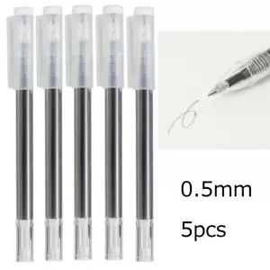 MUJI RADIERBAR fein glatt schwarz Kugelschreiber 0,5 mm 5 Sets Made in Japan - Bild 1 von 4