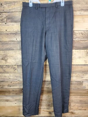 Pantalones de vestir Mark & Spencer gris cintura 34" caderas 42" entrepierna 32,5" defectuosos ver fotos  Foto 1 de 4