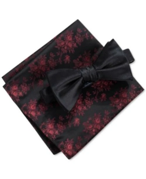 MSRP $60 Ryan Seacrest Distinction Alturas Bow Tie & Pocket Square One Size - Image 1 of 1
