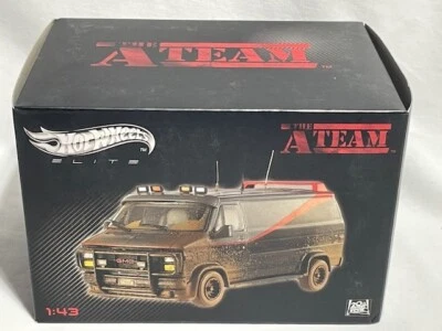 Hot Wheels Elite A-TEAM 1983 GMC Vandura Van, Dirty / Muddy Version, 1/43 - Image 1 of 4