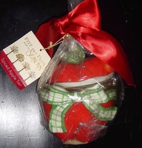 Fitz & Floyd For All Seasons Spiced Apple Tart Lidded Candle Cup 300/1318 New - Picture 1 of 12