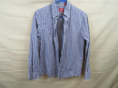 Izod Golf Button down shirt size M Blue stripe - Image 1 of 4
