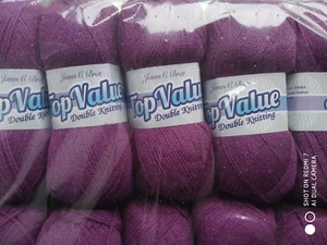 JAMES C BRETT TOP WERT DOPPELSTRICKWOLLE 5X100G GARN LILA FARBSTOFF 0843 - Bild 1 von 17