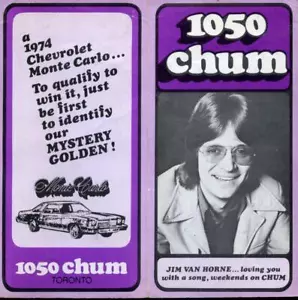 CHUM 30 RADIO FM1050 CHUM HIT PARADE TOP 30 CHART -APRIL 20 1974 REF217/8 - Picture 1 of 1