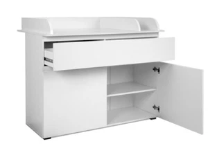 Wickelkommode weiß Babyzimmer Wickeltisch Wickelschrank Babykommode 120 cm - Bild 1 von 7