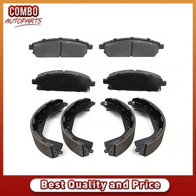 Pastillas de freno delanteras y traseras de cerámica y zapatas de tambor para Infiniti QX4 1997-2003 Foto 1 de 4