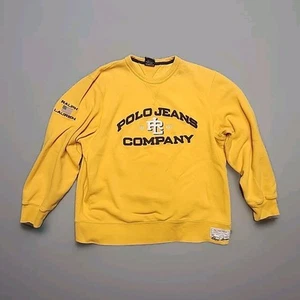 Vintage Polo Jeans Co Ralph Lauren Sweatshirt Spell Out XL Hip Hop Street - Bild 1 von 7