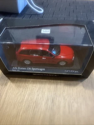 1/43 MINICHAMPS ALFA ROMEO 156 Sportwagon “Rosso Alfa” EDICIÓN LIMITADA 3024 piezas Foto 1 de 4