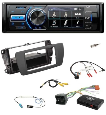 JVC Bluetooth Lenkrad USB DAB Autoradio für Seat Ibiza 2008-2015 tuam grey - Bild 1 von 4