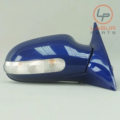 Espelho retrovisor lateral traseiro porta dianteira direita Mercedes SLK Class R170 01-04 azul C808 - Imagem 1 de 4