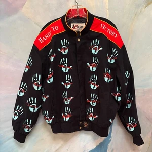 Chase Authentics NASCAR Victory Junction Gang Signatures Print Bomber Jacket - Picture 1 of 14