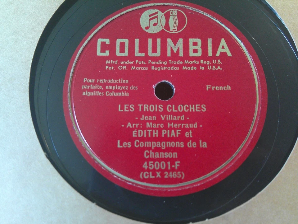 Edith Piaf & Les Compagnons de la Chanson-Les Trois Cloches-E Foto 1 de 1