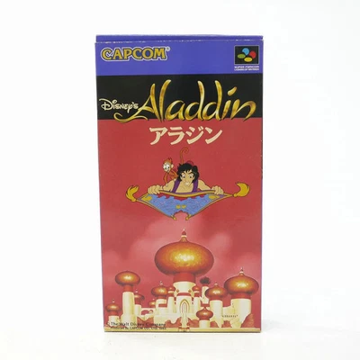 ALADDIN Disney's Nintendo Super Famicom Japan Import Free shipping FedEx DHL - Image 1 of 4