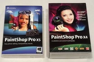 NEW Corel Paintshop Pro X4 & X5 Photography Photo Editing Software - Picture 1 of 3