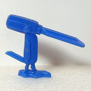 Kuckuck Stechbeitel Kellogg's Toolie Vögel Figur 70er blau Kunststoff Müsli Premium - Bild 1 von 5
