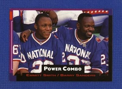 1993 Pro Set  Power Combos #1 Emmitt Smith Barry Sanders - Free Shipping - Image 1 of 2