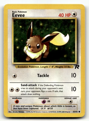 Eevee 55/82 Normal Common Team Rocket LP - Image 1 of 2
