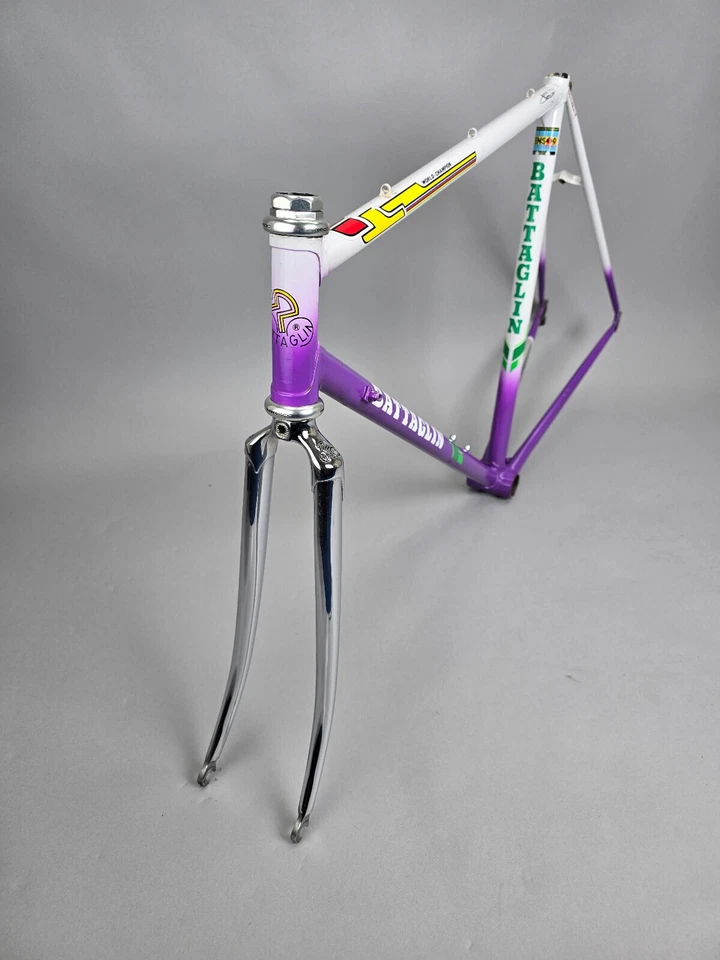 Rahmen Set Battaglin World Champion purple 53,5 cm 53 cm frame steel vintage - Bild 1 von 4