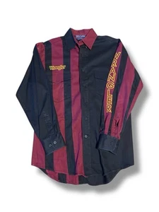 Camicia Wrangler uomo grande decespugliatore colorblock western cowboy USA - Foto 1 di 6