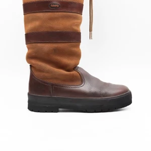 Dubarry Womens Knee High Boots Brown Size UK 4 Leather Boots - Picture 1 of 9