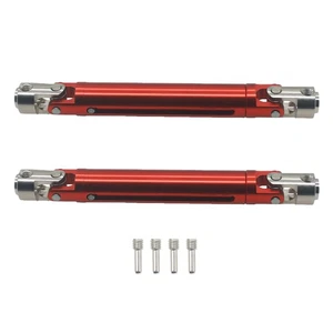 2x Metal CVD Drive Shaft 106-138mm RER11415 Red For RC 1/10 Redcat Gen8 Crawler - Picture 1 of 5