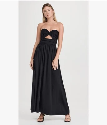 Vestido sin tirantes delantero torcido SUSANA MONACO en negro M Foto 1 de 4