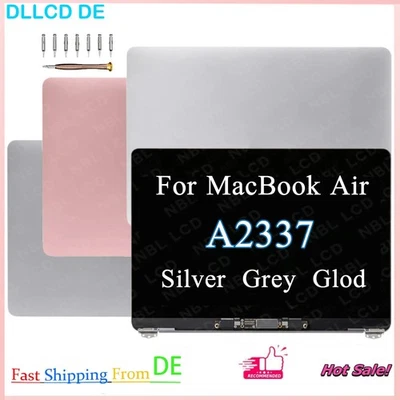 NON-OEM REPLACEMENT Screen Assembly for Apple Macbook Air 13'' A2337 M1 2020 Retina LCD Screen- Gray
