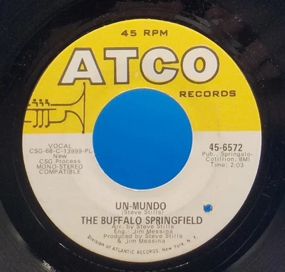 The Buffalo Springfield 45 Un-Mundo / Merry Go Round EX VG++ J4 - Image 1 of 2