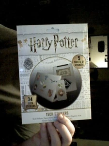 HARRY POTTER 5 SHEETS OF TECH  STICKERS  34 IN TOTAL BIRTHDAY CHRISTMAS STOCKING - Picture 1 of 2