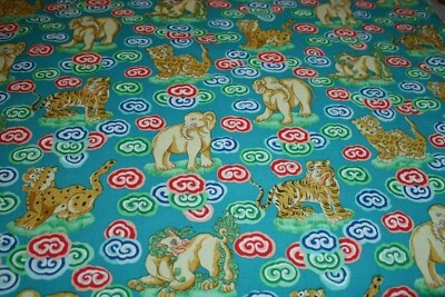 HIMALAYA Sabu in Patina Snow Leopard Free Spirit Quilt Cotton Fabric FAT QUARTER - Image 1 of 2