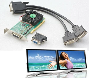 PCI Half-Height Graphics Card Matrox P650 DualHead P65-MDDAP64F G24 - Picture 1 of 1