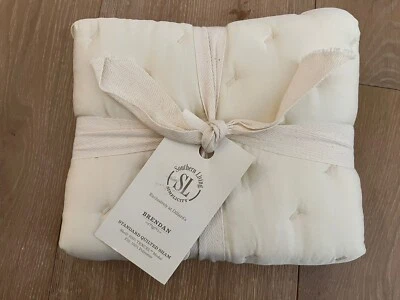 Southern Living Brendan Standard Quilted Pillow Sham Ivory NWT - Image 1 of 4