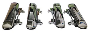London Taxi TX1 TXI TX2 TXII TX4 TXIV Full Chrome Door Handle Set - Picture 1 of 5